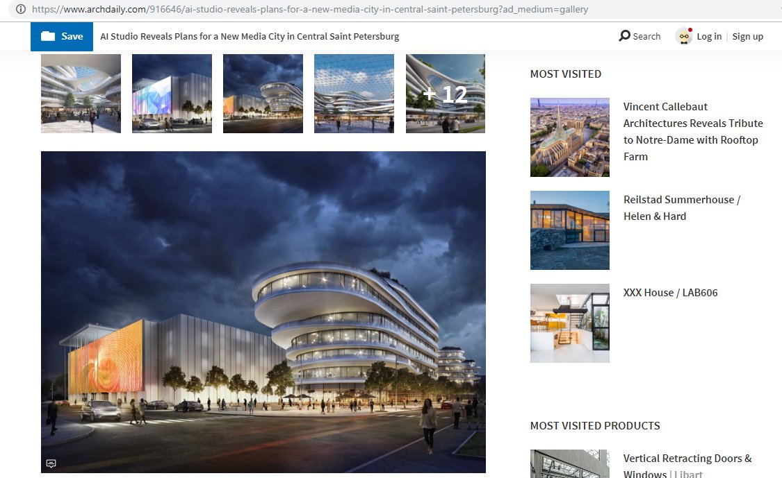 Скриншот с сайта archdaily.com